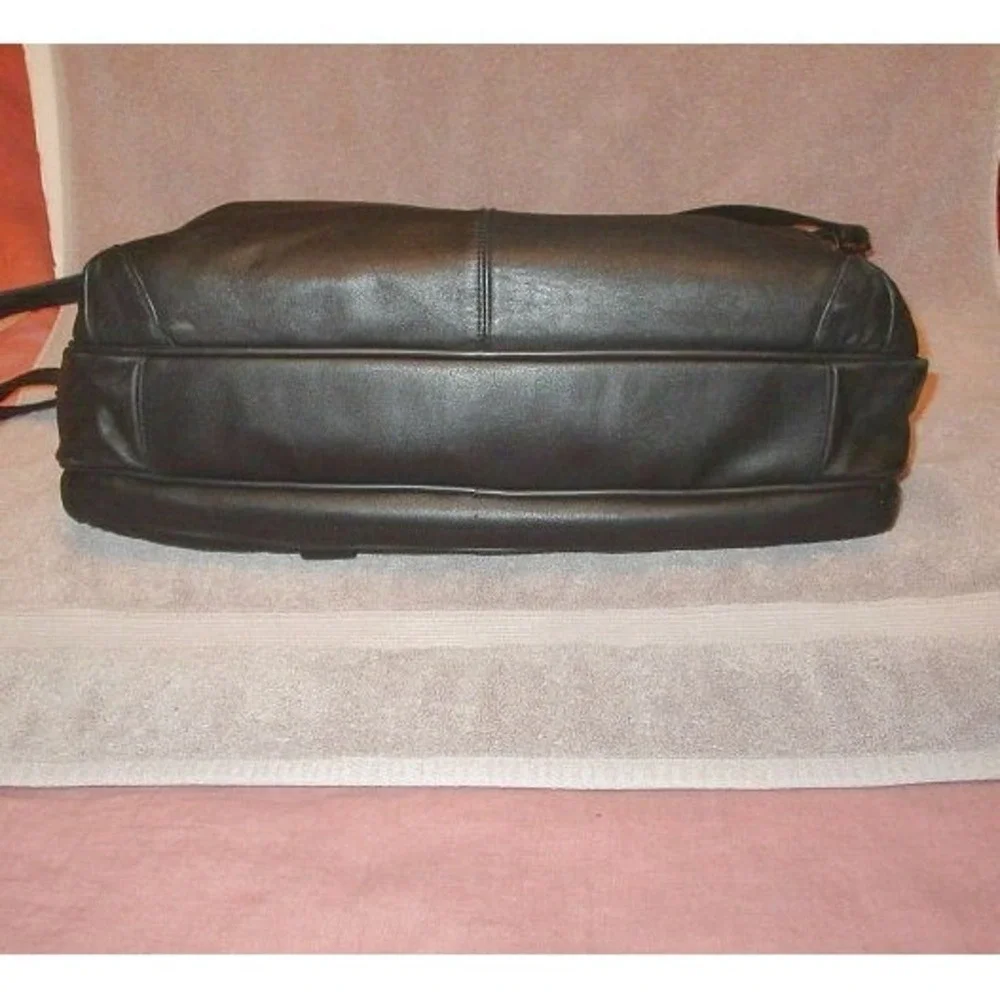 Vtg Geoffrey Beene Leather Executive Briefcase Business Travel Attache Bag